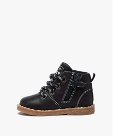 boots bebe garcon a lacets et zip – lulucastagnette bleu bottes et chaussures montantesB247001_3