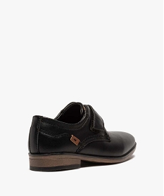 derbies garcon unis a scratch avec bout amande noirB248001_4