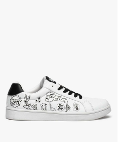 tennis femme imprimees a lacets - looney tunes blanc baskets et tennisB269401_1