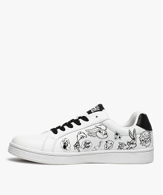 tennis femme imprimees a lacets - looney tunes blanc baskets et tennisB269401_3