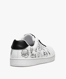 tennis femme imprimees a lacets - looney tunes blanc baskets et tennisB269401_4