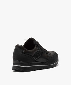 baskets femme multi-matieres a details metallises noir standardB271801_4