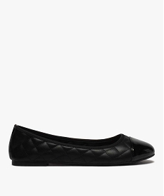 ballerines femme a tige matelassee et bout contraste noir ballerinesB272301_1