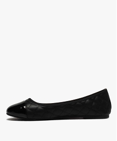 ballerines femme a tige matelassee et bout contraste noirB272301_3