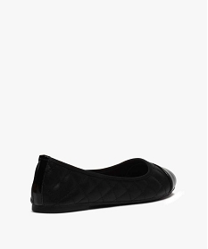 ballerines femme a tige matelassee et bout contraste noir ballerinesB272301_4