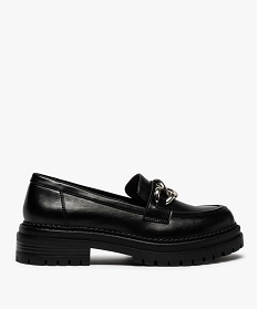 SANS GENRE CAMEL CHAUSSURE PLAT NOIR:30385590431-Synthetique/Cuir porc/Elastomere/Textile/