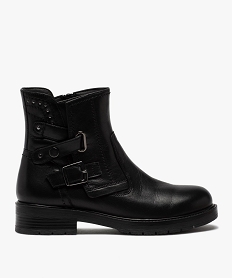 BASKET HOC CENOZ MARRON FO BOOTS NOIR:30387721101-Cuir mouton/Cuir mouton/Tpr/Textile/