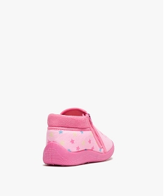 chaussons fille bottillons zippes en velours ras - minnie roseB293301_4