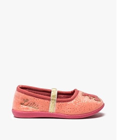 GEMO Chaussons fille ballerines pailletées - LuluCastagnette Rose