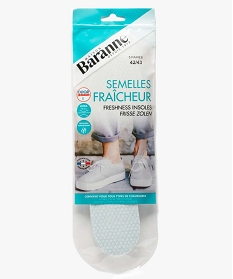 semelles fraicheur pour homme 5 paires - baranne blancB308801_2