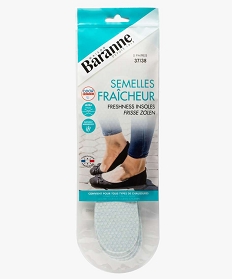 semelles fraicheur pour femme 5 paires - baranne blancB309501_2