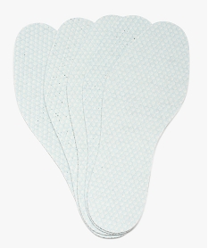 semelles fraicheur pour femme 5 paires - baranne blancB309501_3
