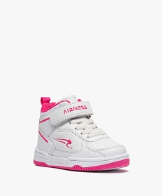 baskets bebe fille montantes a scratch - airness vito blanc baskets et tennisB310901_2