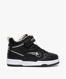 GEMO Baskets garçon semi-montantes à scratch - Airness noir vif