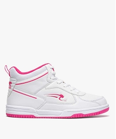 GEMO Baskets fille semi-montantes bicolores - Airness Blanc