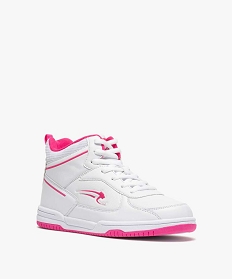 baskets fille semi-montantes bicolores - airness blanc basketsB314801_2