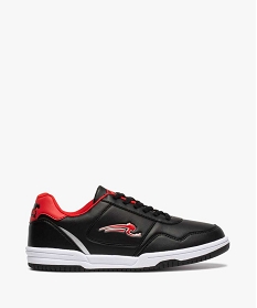 GEMO Tennis garçon bicolores à lacets - Airness noir vif
