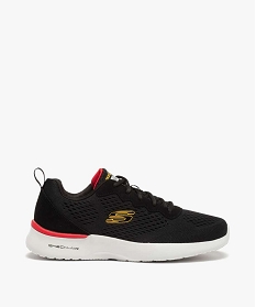 GEMO Baskets homme unies en mesh - Skechers Dynamight Noir