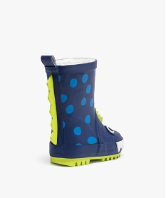 bottes en caoutchouc enfant doublees a motif dragon bleu bottes de pluie apres-skiB326501_4