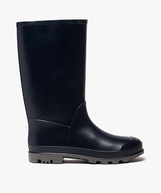 bottes de pluie femme unies a semelle crantee bleuB328501_1