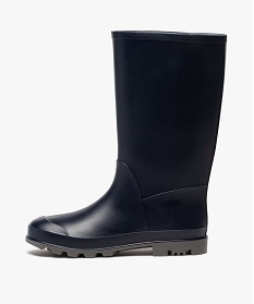 bottes de pluie femme unies a semelle crantee bleuB328501_3