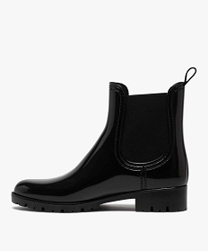 boots de pluie femme style chelsea unis - boatilus noirB328901_3
