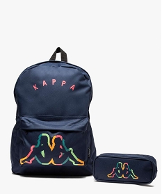 GEMO Sac à dos fille avec sa trousse - Kappa Bleu