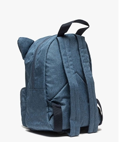 sac a dos garcon tete danimal avec pochette assortie bleuB330901_2