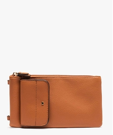 sacoche femme avec bandouliere amovible orange porte-monnaie et portefeuillesB332001_2