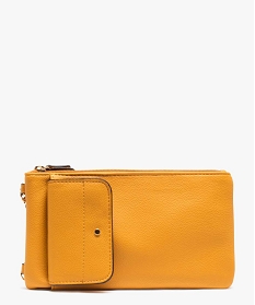 sacoche femme avec bandouliere amovible jaune porte-monnaie et portefeuillesB332101_2
