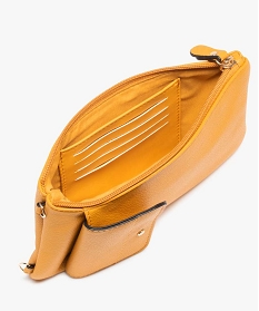sacoche femme avec bandouliere amovible jaune porte-monnaie et portefeuillesB332101_3