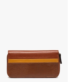 portefeuille femme zippe multicolore brun porte-monnaie et portefeuillesB333001_1