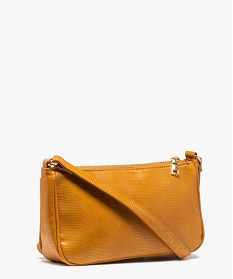 sac besace femme texture avec petit porte-monnaie jauneB336401_2