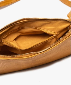 sac besace femme texture avec petit porte-monnaie jauneB336401_3