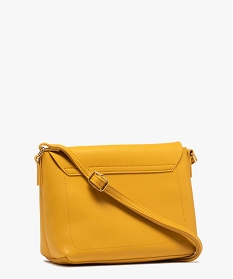 sac besace femme uni design minimaliste jaune sacs bandouliereB336601_2