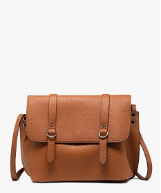 sac besace femme souple look minimaliste orangeB338601_1