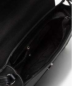 Mini sac de sport crossbody en textile déperlant - Noir - FEMME