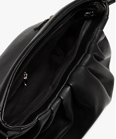 sac femme avec devant aspect drape noir sacs bandouliereB341101_3