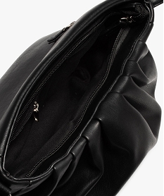 sac femme avec devant aspect drape noir sacs bandouliereB341101_3
