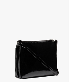 sac femme rectangle en matiere vernie noir sacs bandouliereB341501_2