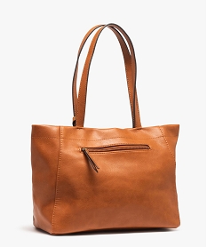 sac femme forme trapeze souple orange sacs a mainB342001_2