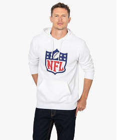 sweat homme a capuche molletonne motif nfl - team apparel blancB345201_1