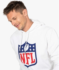 sweat homme a capuche molletonne motif nfl - team apparel blancB345201_2