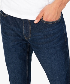 jean coupe regular legerement delave homme bleu jeans delavesB346301_2