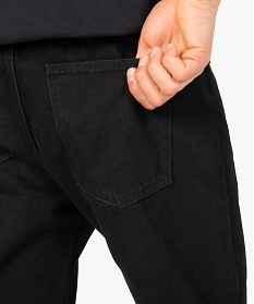 jean coupe regular legerement delave homme noir jeans regularB346401_2