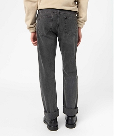 jean homme coupe regular legerement delave grisB346501_3