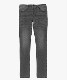 jean homme coupe slim delave plisse sur les cuisses gris jeans delavesB348001_4