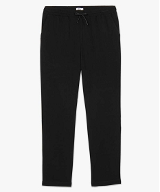 pantalon homme en maille a taille elastiquee noirB349301_4