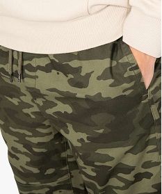 pantalon homme coupe straight esprit cargo imprime camouflage imprime pantalons de costumeB349601_2