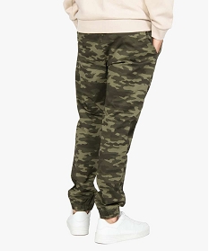 pantalon homme coupe straight esprit cargo imprime camouflage imprime pantalons de costumeB349601_3